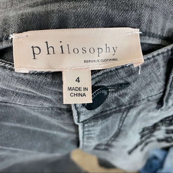 Philosophy Star Embellished Stars Charcoal Skinny Jeans - Picture 4 of 5